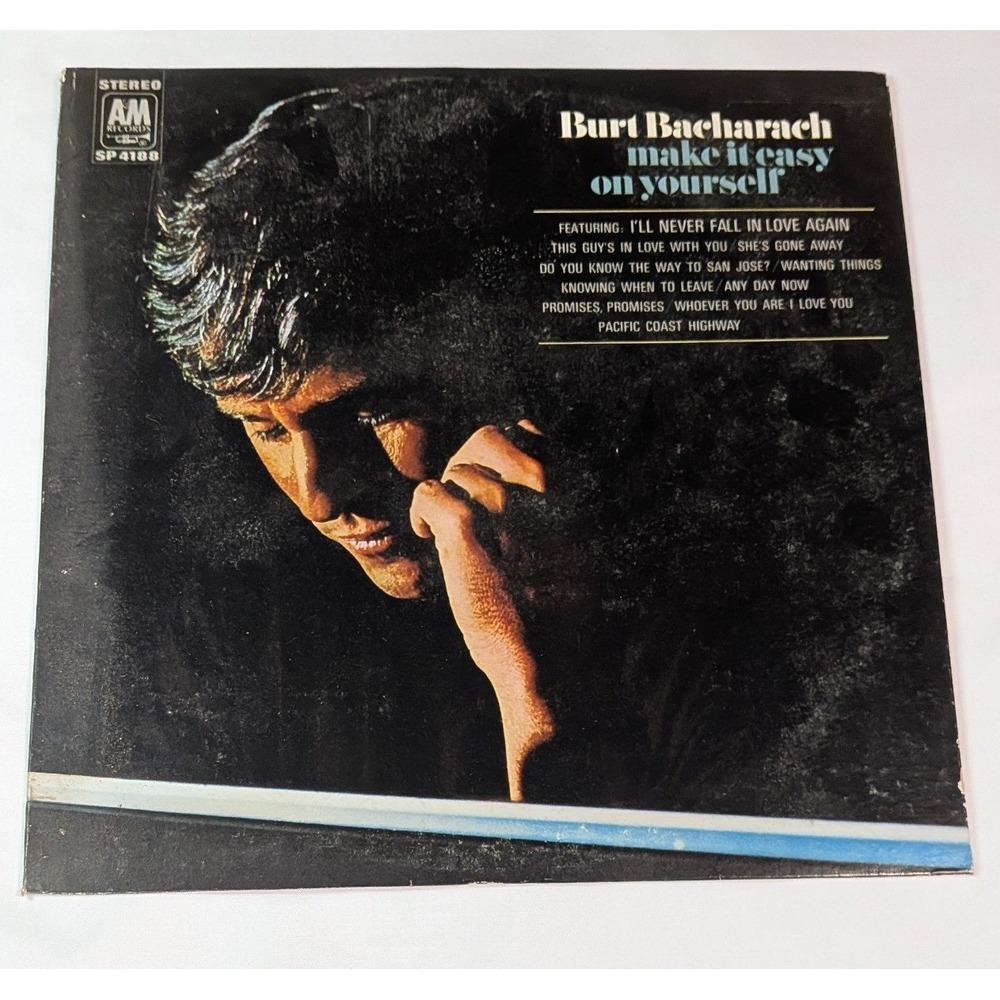 Burt Bacharach Make It Easy on Yourself LP 12" Black Good 1969 Pop Vinyl Record